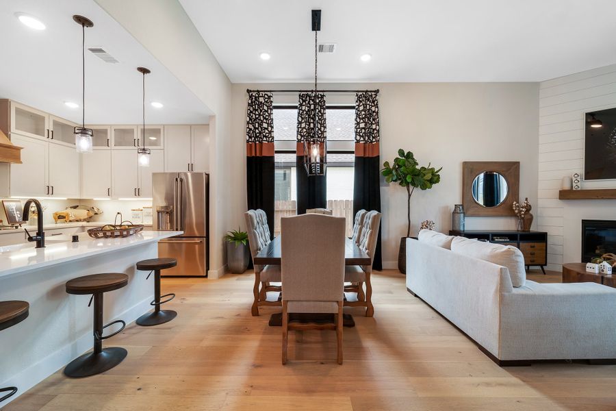 Furnished interior view inside a new home in Massey Oaks, Pearland (Image 11).