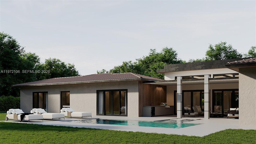 Exterior details and patio area of a home in , Plantation (Image 21).