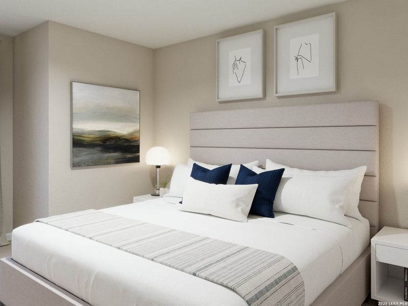 Furnished interior view inside a new home in Melissa Ranch, San Antonio (Image 11).