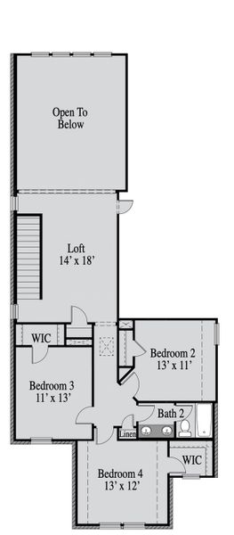 2D floor plan layout of this home in Walden Pond, Forney, TX (Image 6).