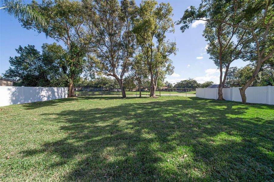 Backs up to majestic pond view