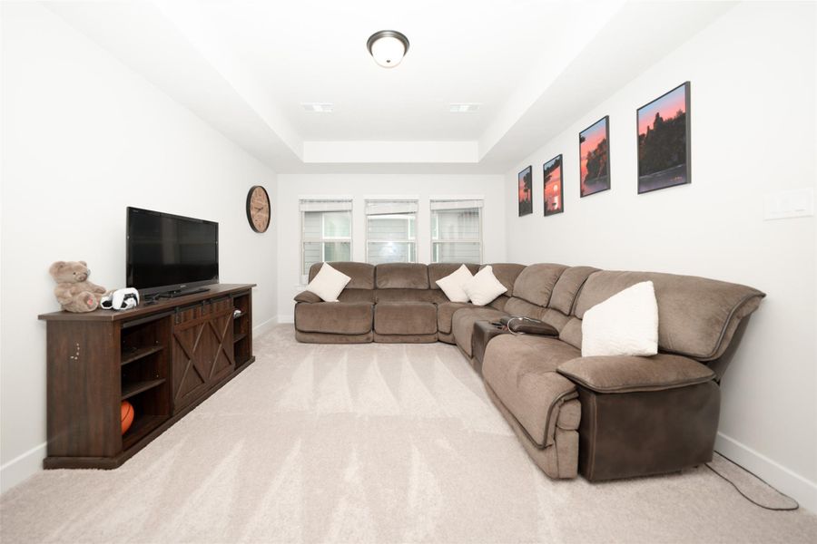 Furnished interior view inside a new home in Elyson, Katy (Image 31).