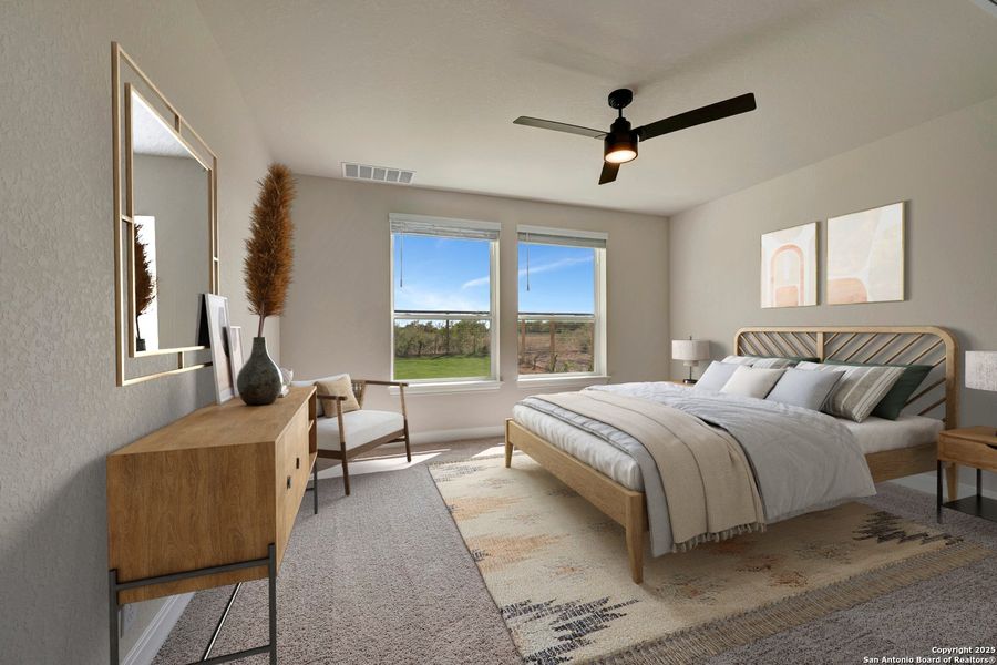 Furnished interior view inside a new home in The Crossvine 55’, Schertz (Image 12).