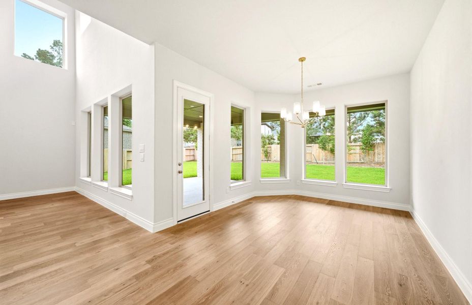 Spacious, unfurnished interior of a new home in The Woodlands Hills 65′, Willis (Image 36).