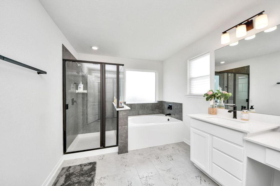 Furnished interior view inside a new home in , Cypress (Image 35).