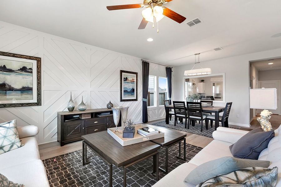 Representative furnished interior of a home built from the Arlington by Pacesetter Homes in Trace, San Marcos (Image 13). Representative furnished interior of a home built from the Arlington by Pacesetter Homes in Trace, San Marcos (Image 13).