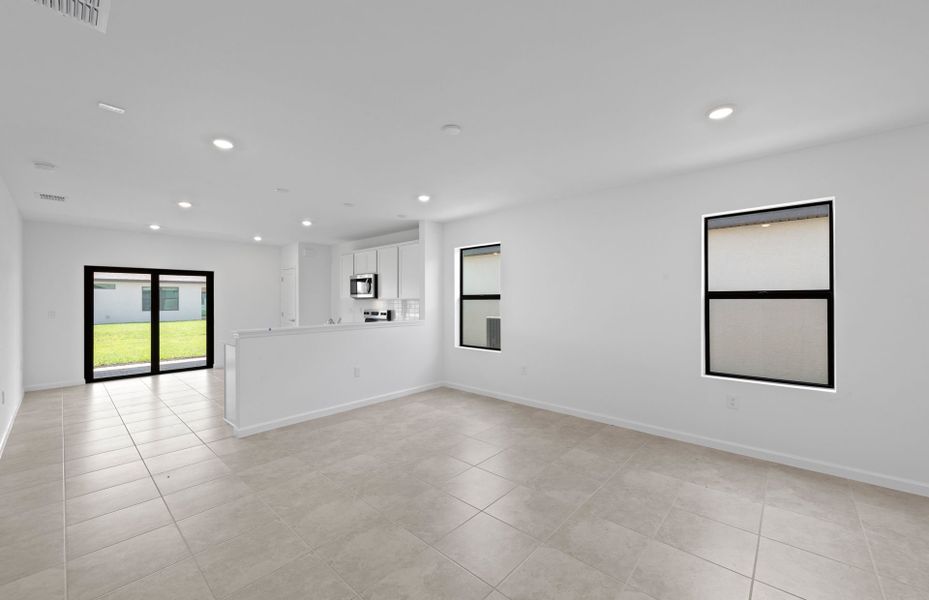 Spacious gathering room