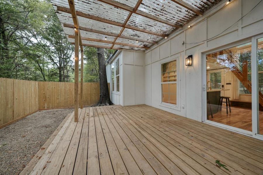 Exterior details and patio area of a home in , Lindale (Image 2). Exterior details and patio area of a home in , Lindale (Image 2).