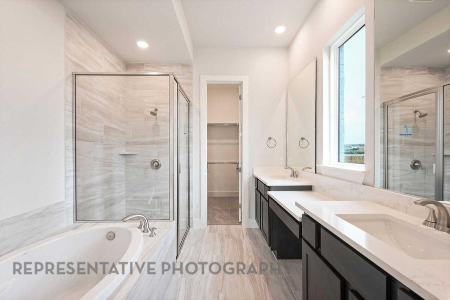 Drop in Tub and Separate Shower