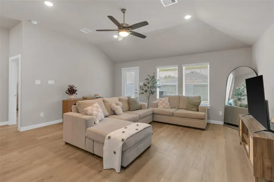 Furnished interior view inside a new home in Mustang Crossing, Alvin (Image 29).