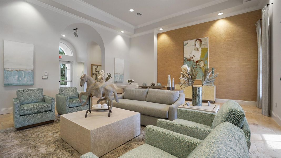 Furnished interior view inside a new home in Rivella, Port St. Lucie (Image 8). Furnished interior view inside a new home in Rivella, Port St. Lucie (Image 8).