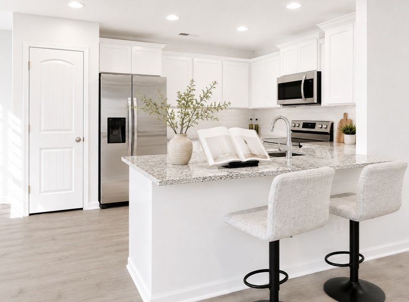 Furnished interior view inside a new home in Wheatfield, Shelbyville (Image 4).