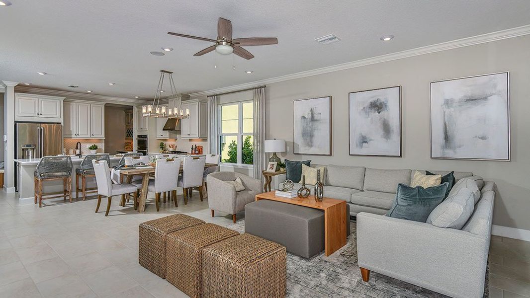Representative furnished interior of a home built from the Antigua by Taylor Morrison in Cassia at Skye Ranch, Sarasota (Image 11).