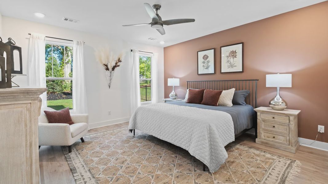 Furnished interior view inside a new home in Creeks at Midway, Anderson (Image 17).