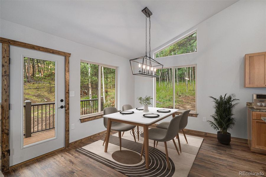 Dining room-Virtually staged