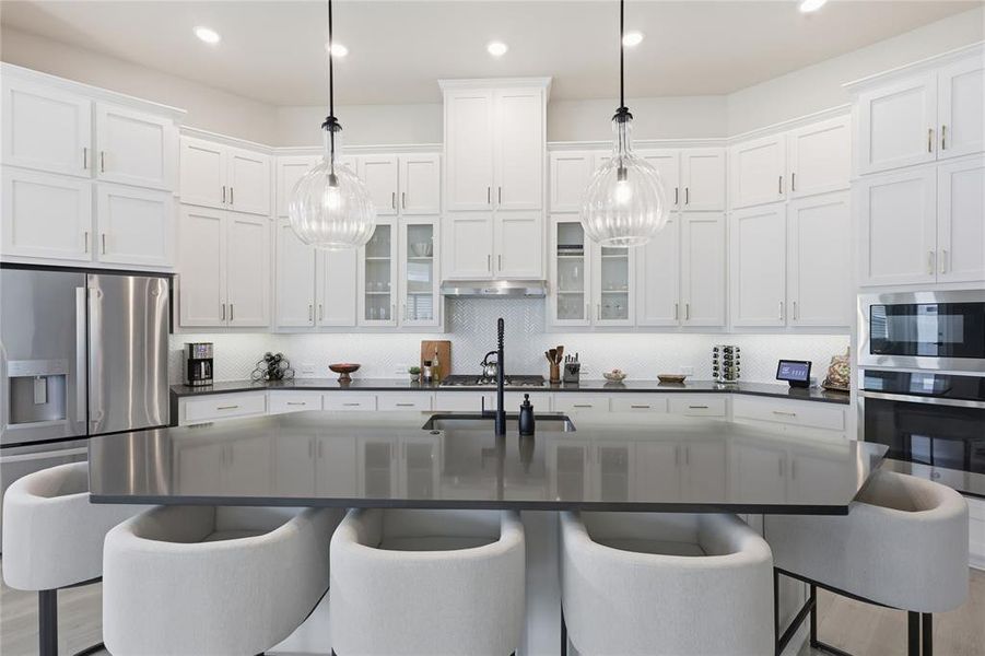 Furnished interior view inside a new home in Pecan Square – Classics, Northlake (Image 8).
