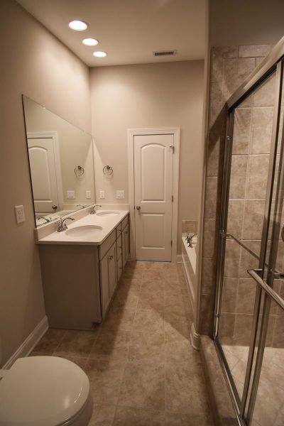 Representative furnished interior of a home built from the Cayman X by Keystone Homes NC in Trellises, High Point (Image 41).
