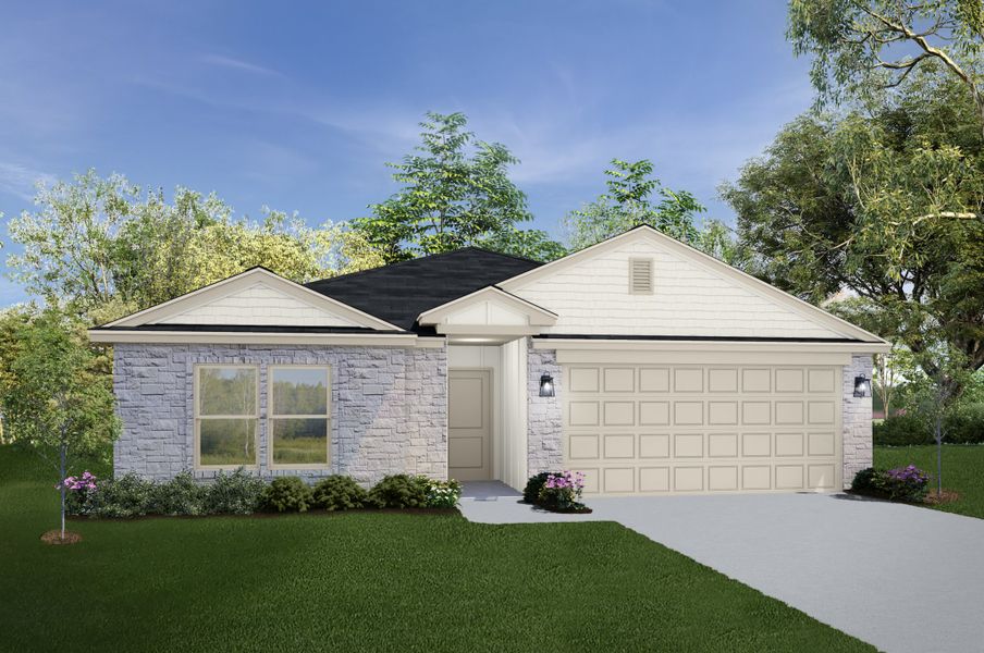 Representative exterior photo of a completed home built from the Blanco by Flintrock Builder in Freedom Ranch Single Family, Copperas Cove, TX (Image 5).