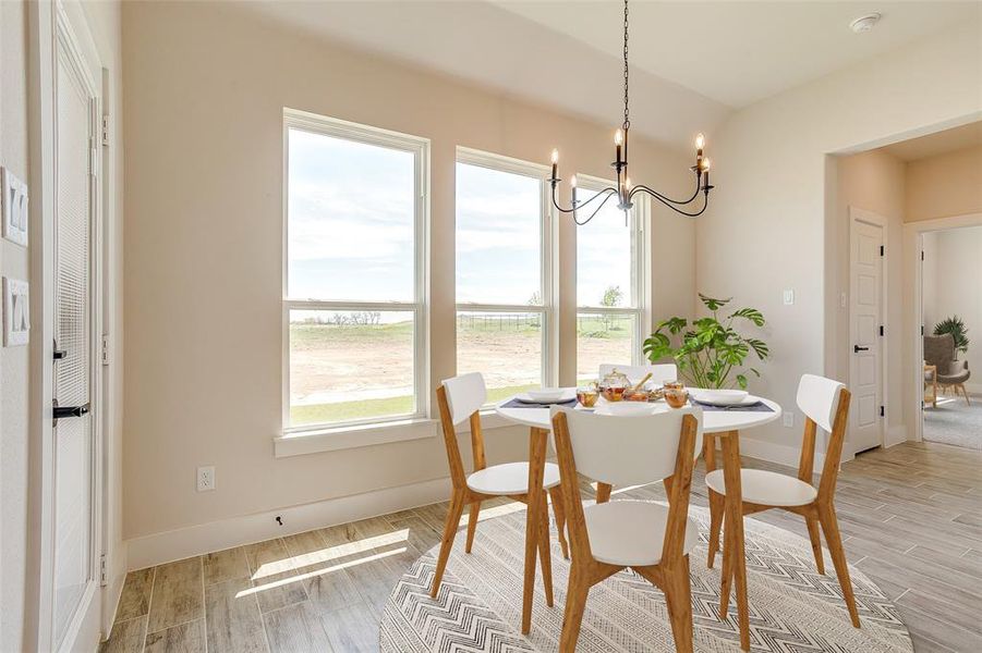 Furnished interior view inside a new home in Taylor Ranch, Springtown (Image 2).