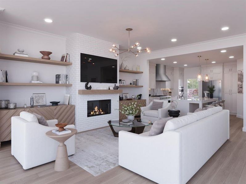 Furnished interior view inside a new home in Park Walke, Alpharetta (Image 10).
