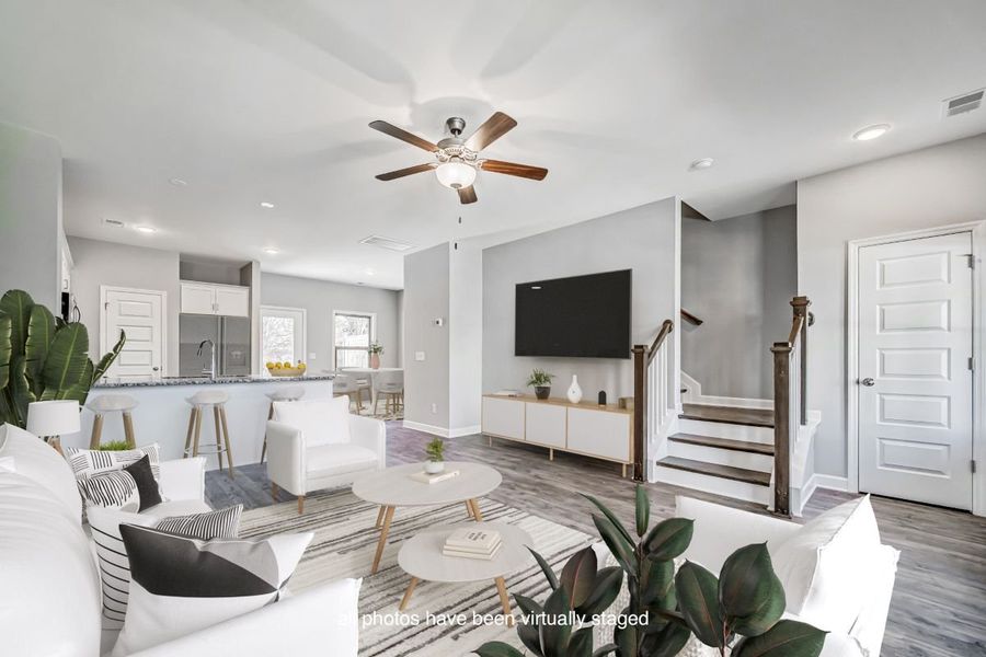 Representative furnished interior of a home built from the Fairfax by Parkside Builders in Oxford Station, Gallatin (Image 8).