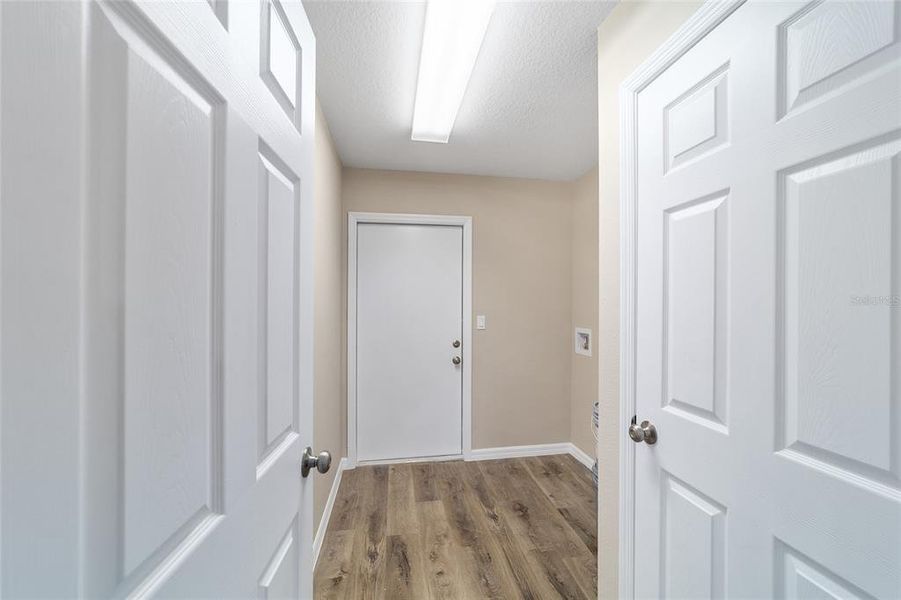 Inside Laundry room. Lots of storage