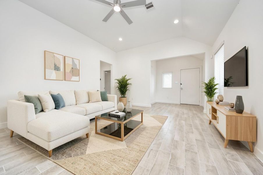 Virtually Staged - Living Room.