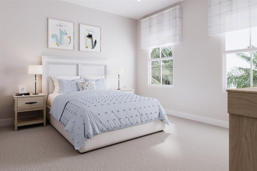 Representative furnished interior of a home built from the Heritage Bay by Ryan Homes in Lake Mattie Preserve, Auburndale (Image 10).