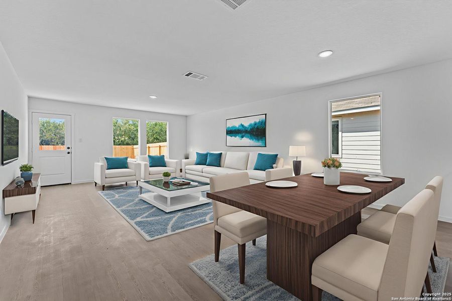 Furnished interior view inside a new home in Lodi Grove, Floresville (Image 5).