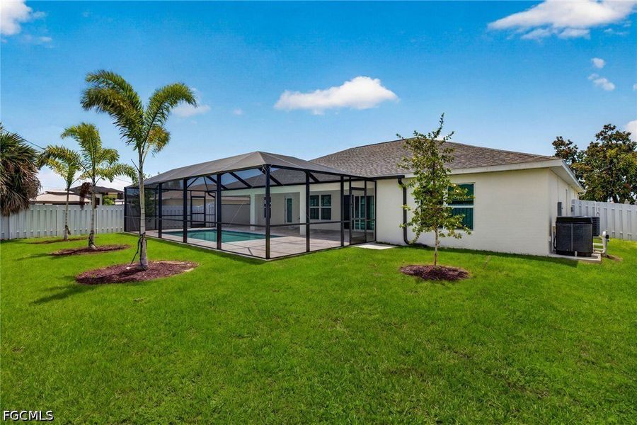 Exterior details and patio area of a home in Cape Coral, Cape Coral (Image 23).