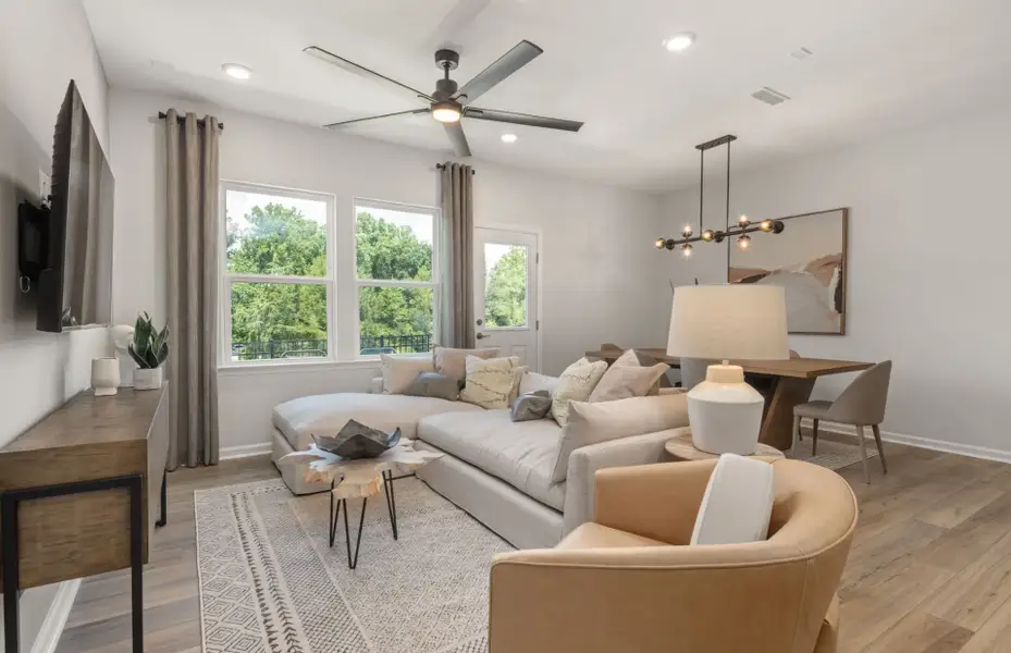 Furnished interior view inside a new home in McConnell Ridge, McLeansville (Image 12).