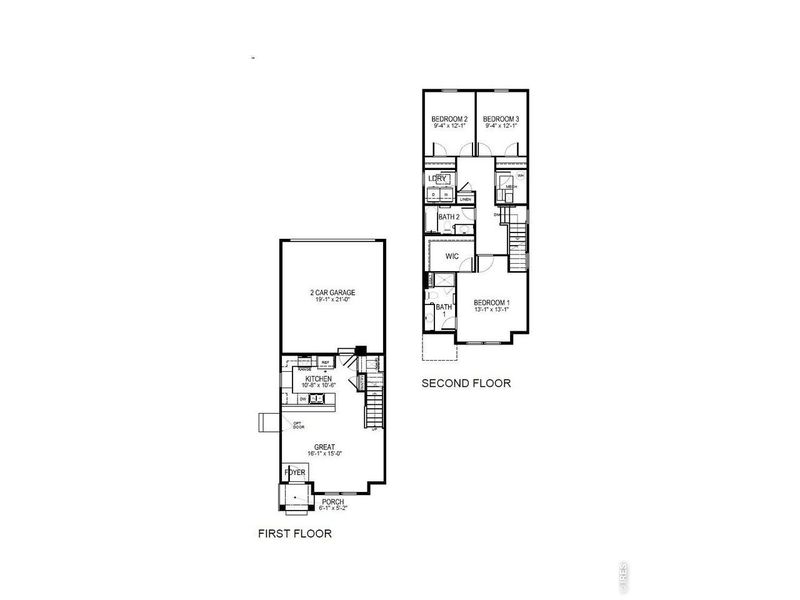 2D floor plan layout of this home in Tailholt, Severance, CO (Image 3). 2D floor plan layout of this home in Tailholt, Severance, CO (Image 3).