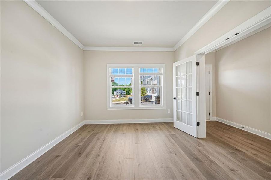 Spacious, unfurnished interior of a new home in Vines at Mill Creek - Legacy Series, Braselton (Image 45). Spacious, unfurnished interior of a new home in Vines at Mill Creek - Legacy Series, Braselton (Image 45).