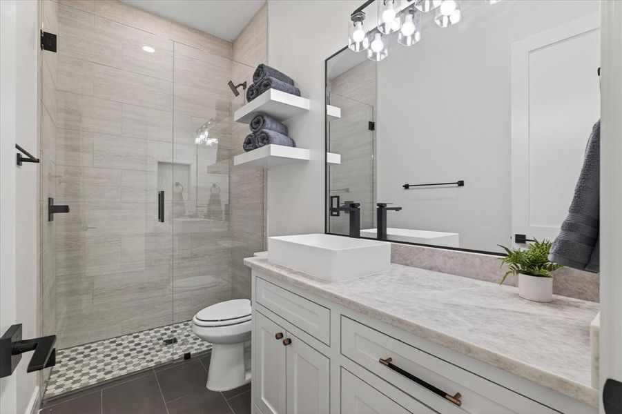 Furnished interior view inside a new home in , Celeste (Image 30).