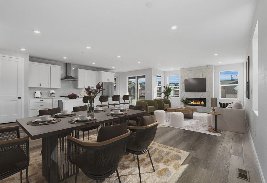 Homesite 88 Dining, Kitchen + Great Room - Virtually Staged - 4 of 17 Homesite 88 Dining, Kitchen + Great Room - Virtually Staged - 4 of 17