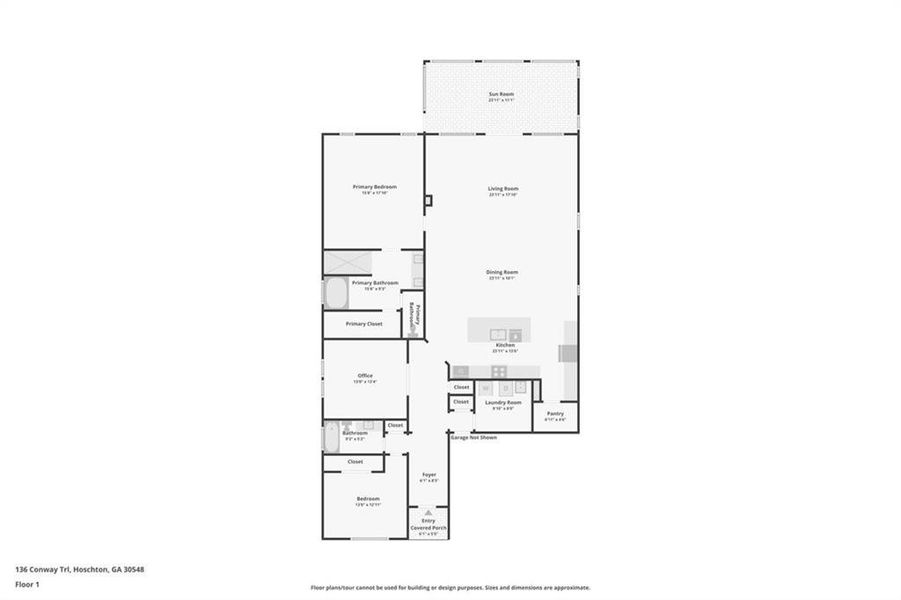 2D floor plan layout of this home in , Hoschton, GA (Image 5). 2D floor plan layout of this home in , Hoschton, GA (Image 5).