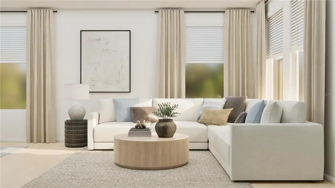 Furnished interior view inside a new home in Wellness Ridge, Clermont (Image 14).