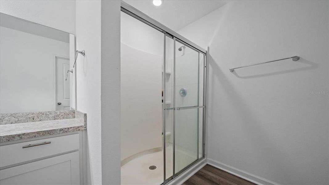 Shower in Owners Suite Bathroom