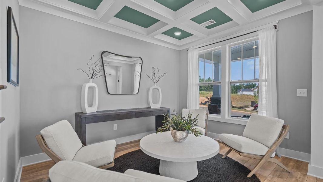 Furnished interior view inside a new home in Kayfield at Midway, Anderson (Image 4).