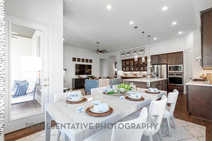 Furnished interior view inside a new home in Tavolo Park, Fort Worth (Image 33).