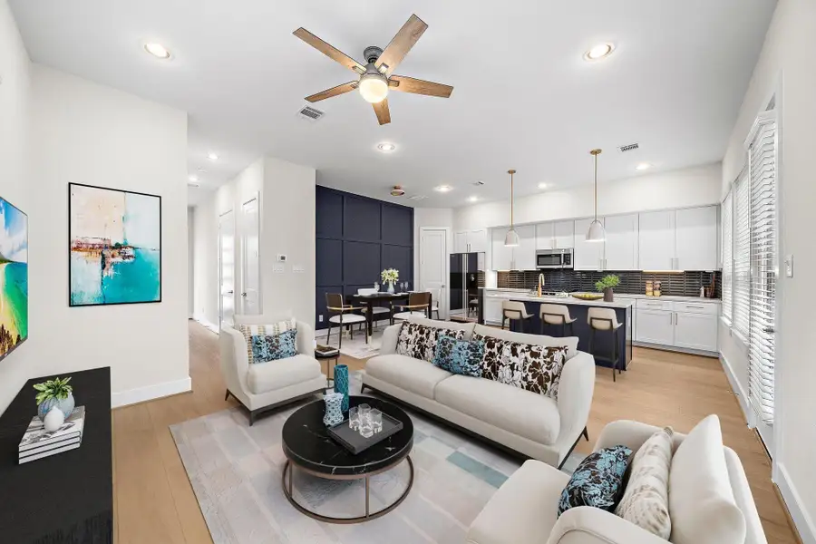 Furnished interior view inside a new home in , Houston (Image 6).