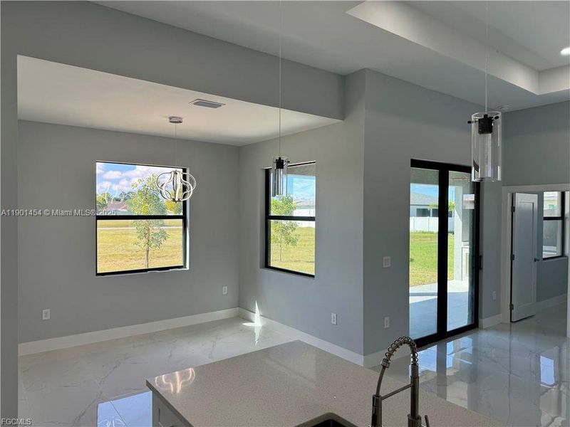 Furnished interior view inside a new home in , Cape Coral (Image 8). Furnished interior view inside a new home in , Cape Coral (Image 8).