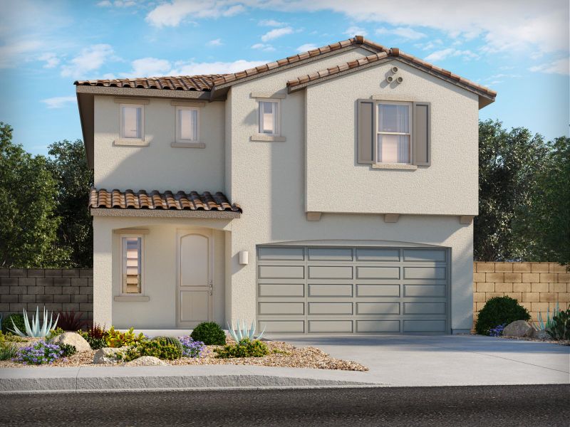 Representative exterior photo of a completed home built from the Mascota by Meritage Homes in Las Patrias at Star Valley II, Tucson, AZ (Image 2).