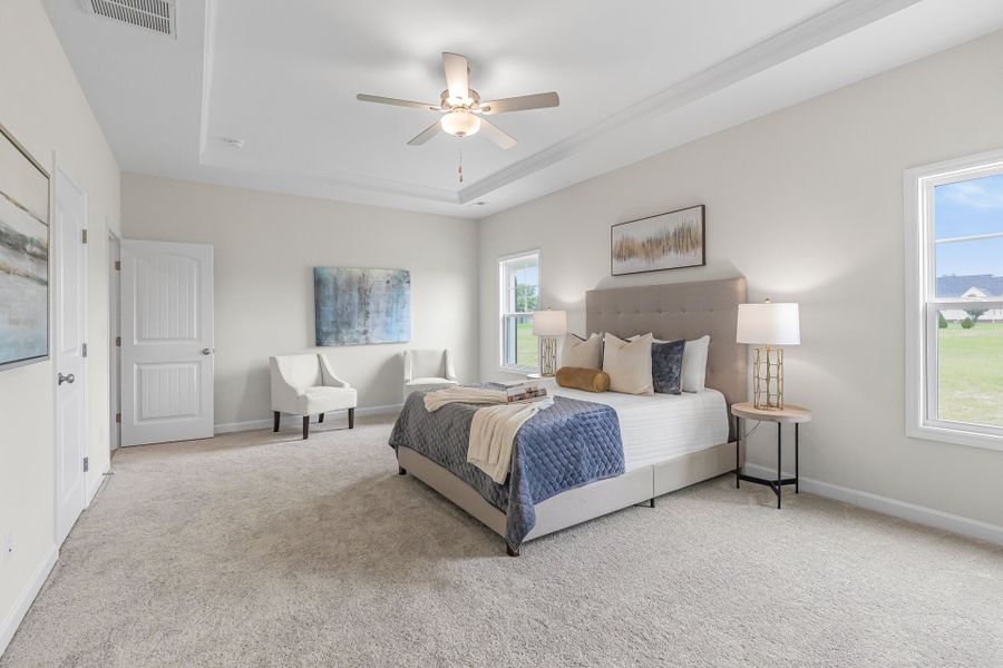 Representative furnished interior of a home built from the Clarion by Caviness & Cates Communities in Maggie Way, Wendell (Image 30).