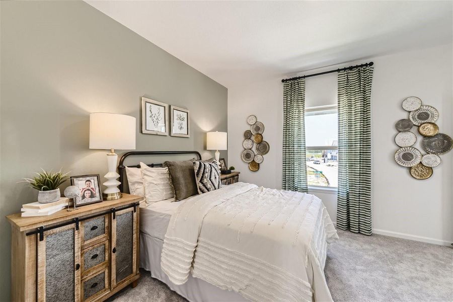 Furnished interior view inside a new home in Bridgeland, Cypress (Image 16).
