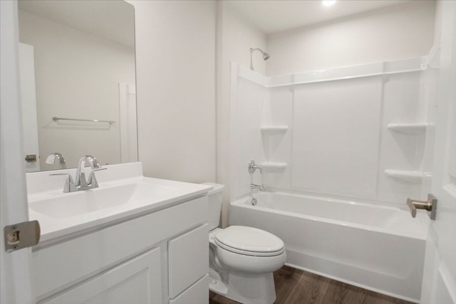 Furnished interior view inside a new home in Wren Woods 2-Story, Gray Court (Image 6).
