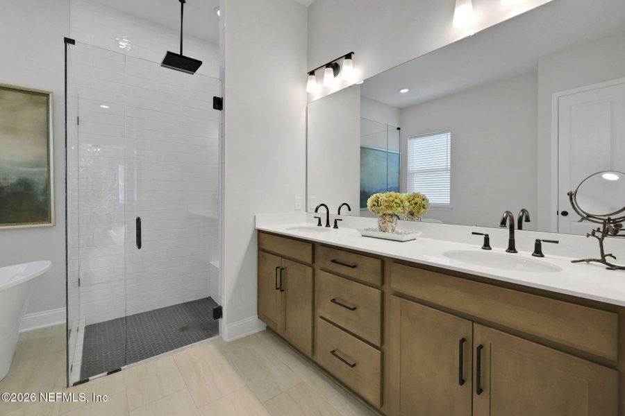 Furnished interior view inside a new home in Settler's Landing at Nocatee, Ponte Vedra (Image 64).