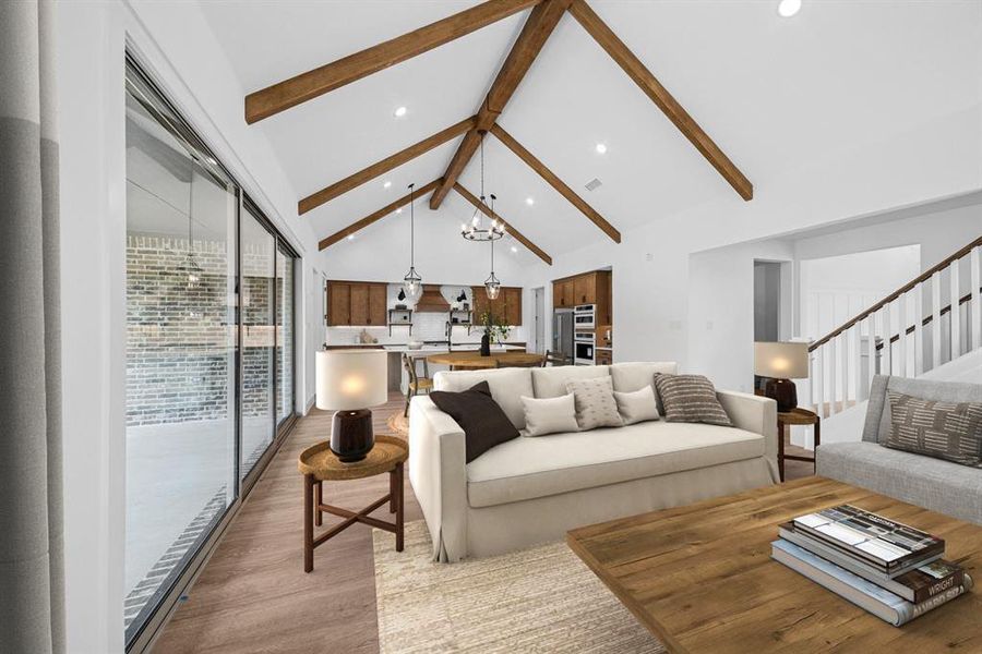 Furnished interior view inside a new home in Sterling Greene, Arlington (Image 11). Furnished interior view inside a new home in Sterling Greene, Arlington (Image 11).