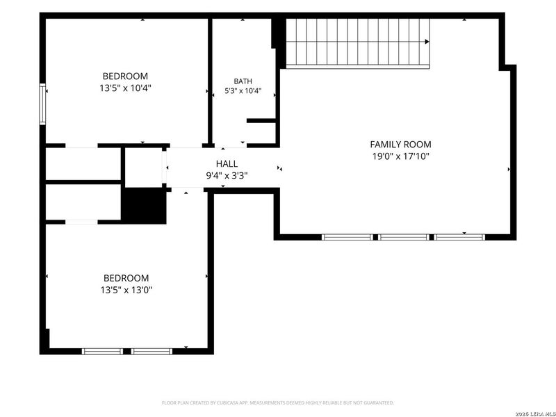 2D floor plan layout of this home in Brookstone Creek, San Antonio, TX (Image 6).