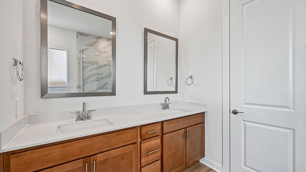 Furnished interior view inside a new home in The Enclave at Bar W Ranch, Leander (Image 18).